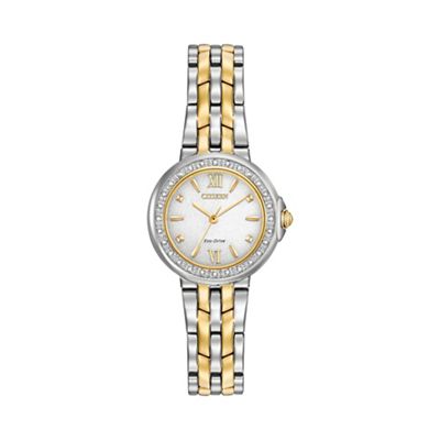 Ladies Two tone bracelet stainless steel watch em0444-56a